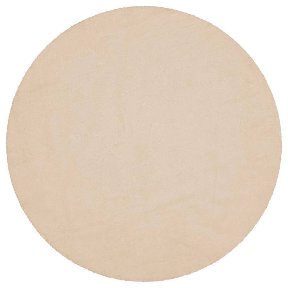 Light Brown Round Rug 6 ft. Circle Rug Fluffy Faux Fur Rug Furry Fuzzy Rug Area Rug price history on PriceWatchPro
