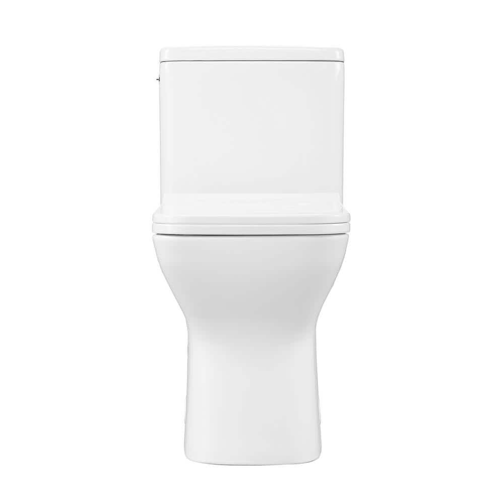 White High Efficiency Touchless Dual Flush One-Piece Toilet