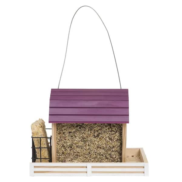 Perky-Pet Star Barn Chalet Hanging Wood Bird Feeder - 2 lb. Capacity