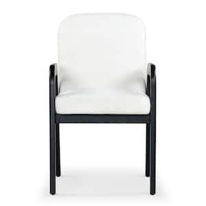 Roslina Ivory/Black 19.3 in. Wood Dining Chair