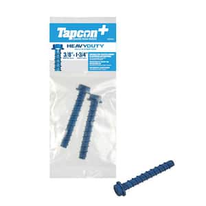 3/8 in. x 1-3/4 in. Hex-Washer-Head Large Diameter Concrete Anchors (2-Pack)