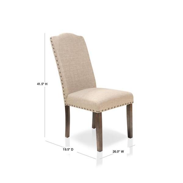 flatiron nailhead upholstered dining chairs