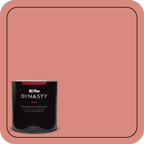 BEHR DYNASTY 1 qt. #M170-5 Indian Sunset Matte Interior Stain-Blocking Paint and Primer