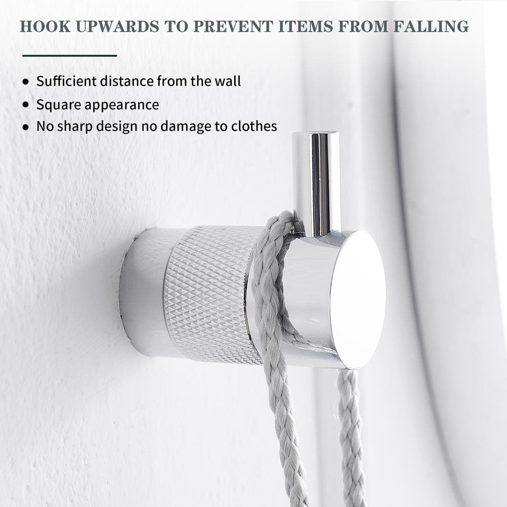 Stainless Steel 4-Piece Bathroom Hardware Set in Silver