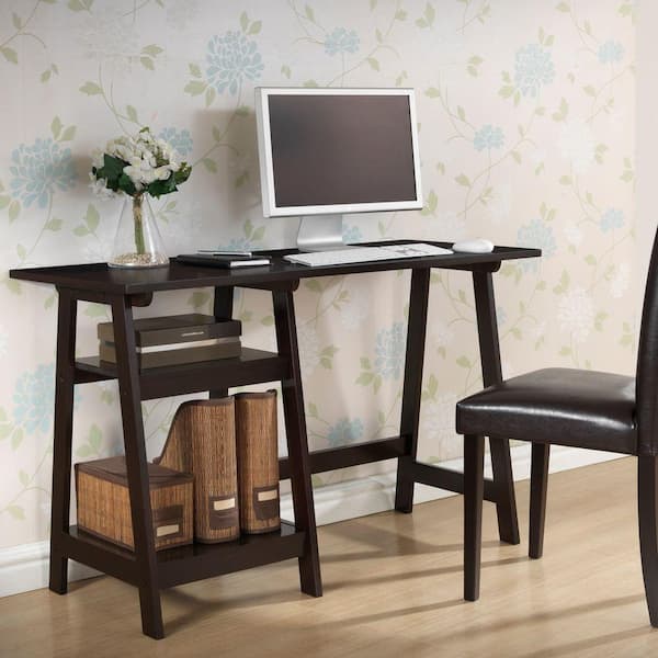 Baxton Studio Mott Dark Brown Desk