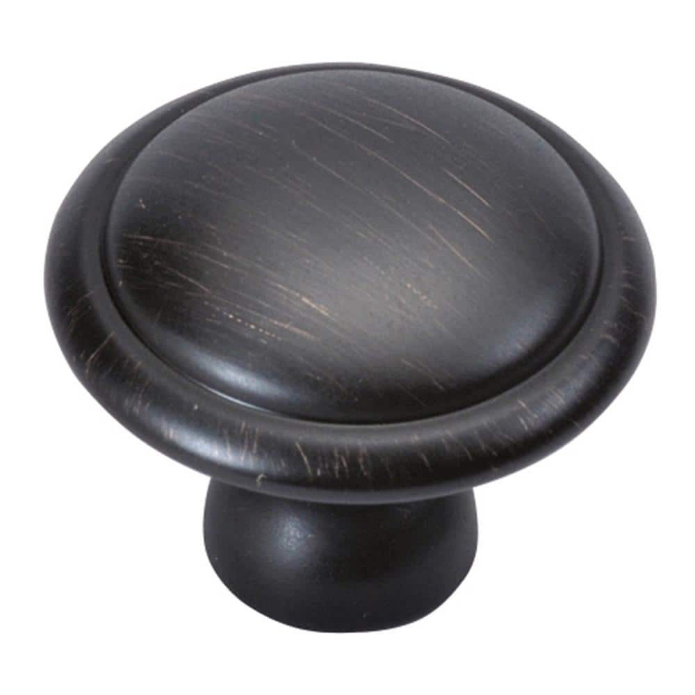 Conquest Collection 1-3/8 in. Dia Vintage Bronze Finish Cabinet Door and Drawer Knob (10-Pack) price history on PriceWatchPro