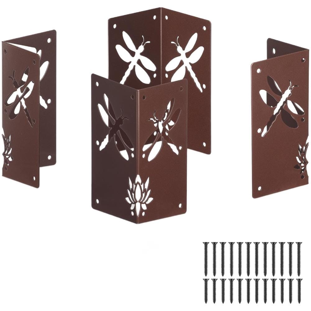 4 Pack 8 in. Brown Metal Raised Garden Bed Corner Brackets price history on PriceWatchPro