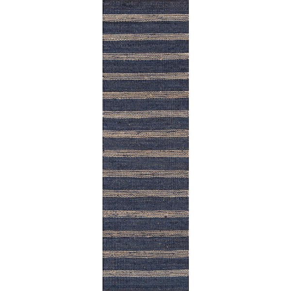 Montauk Lighthouse Navy 2 ft. 3 in. X 10 ft. Indoor Runner Rug
