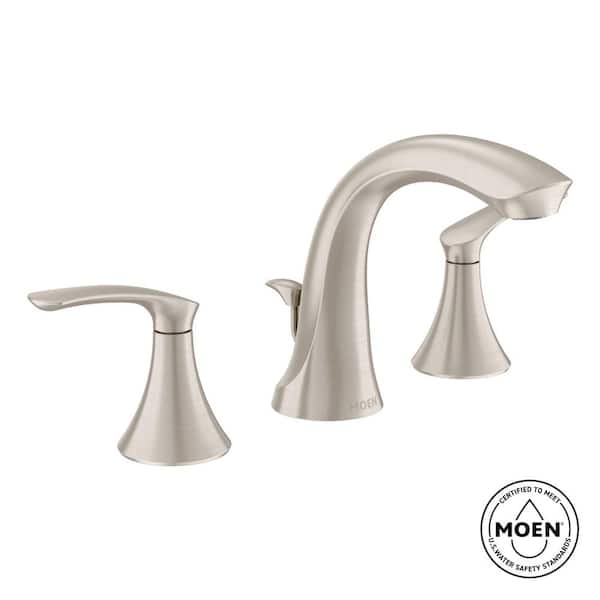Darcy 8 in. Widespread 2-Handle High-Arc Bathroom Faucet in Spot Resist Brushed Nickel