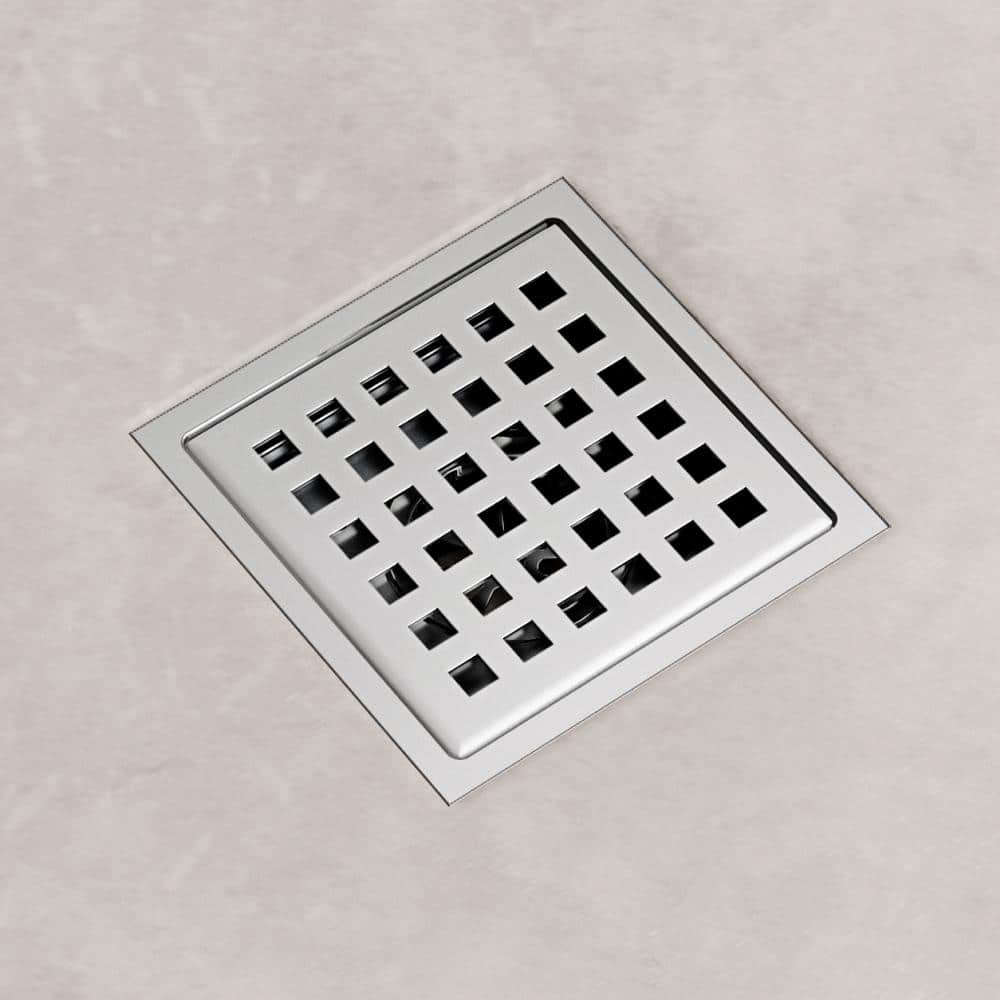 Wingtite Replacement Shower Drain in Chrome SD1000 - The Home Depot