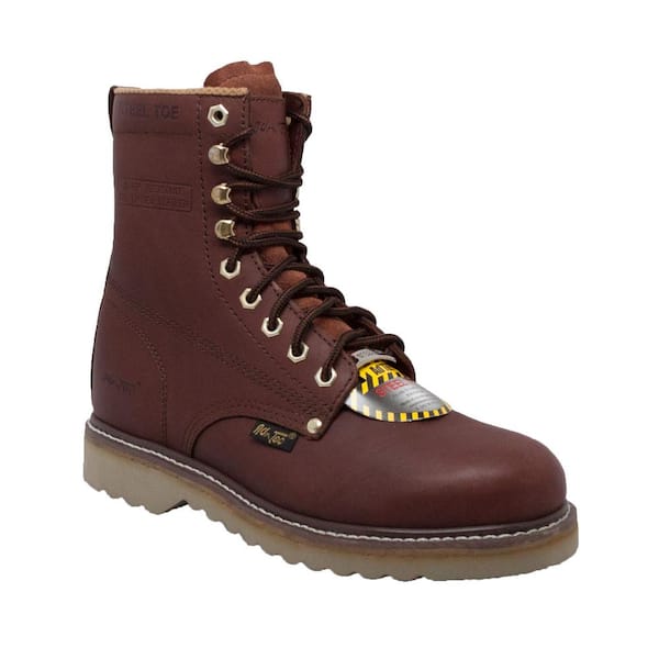 AdTec Men's Redwood 8'' Work Boots - Soft Toe - Redwood Size 7(W)