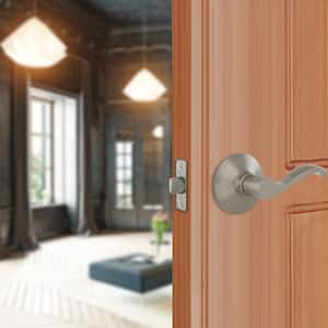 Naples Satin Nickel Hall and Closet Passage Door Handle