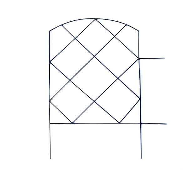 Vigoro Small Lattice 18 in. Steel Garden Folding Fence