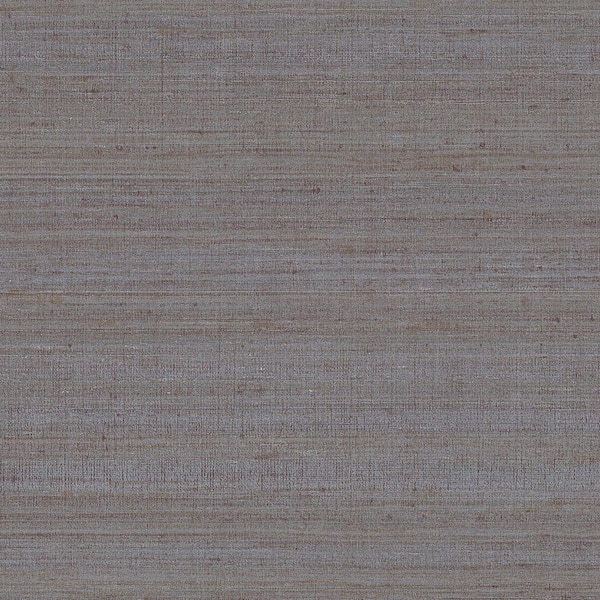 York Wallcoverings Grey Midnight Milano Silk Solid Color Vinyl Non-Pasted Wallpaper Roll