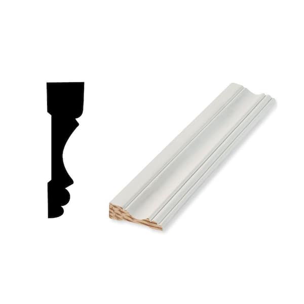 Woodgrain Millwork WM 1833 - 11/16 in. x 2-1/4 in. Primed Finger-Jointed Door and Window Casing Moulding