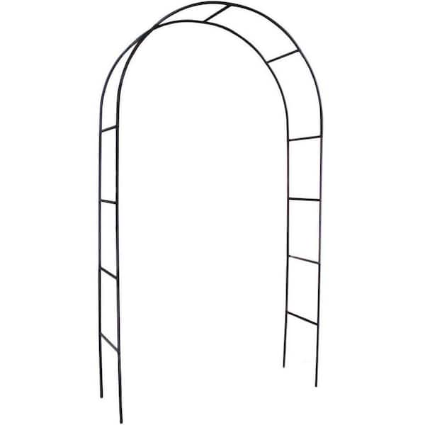 92 in. Steel Garden Arbor Arch Trellis for Various Climbing Plant Outdoor Garden Lawn Backyard