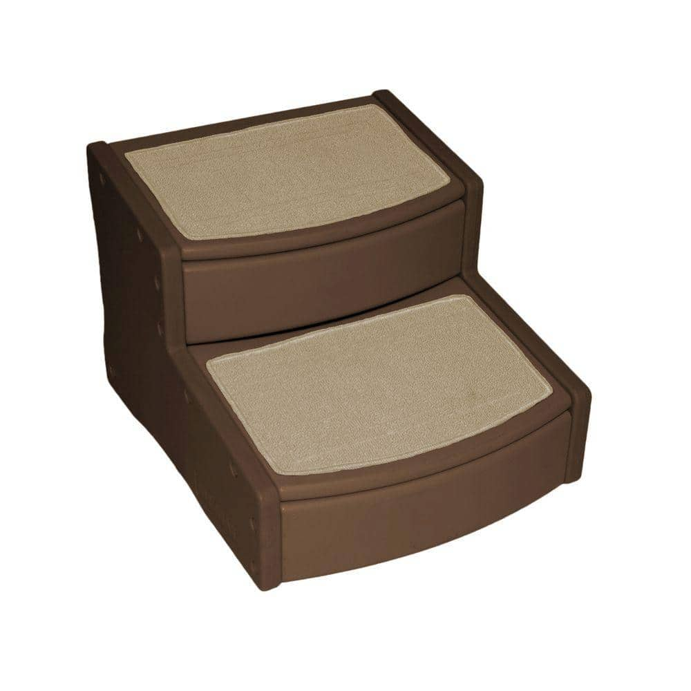 Pet Gear 22 in. L x 20 in. W x 16 in. H Extra Wide Easy Steps II in Chocolate