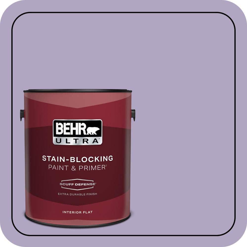 1 gal. #650D-4 Winter Amethyst Extra Durable Flat Interior Paint & Primer price history on PriceWatchPro