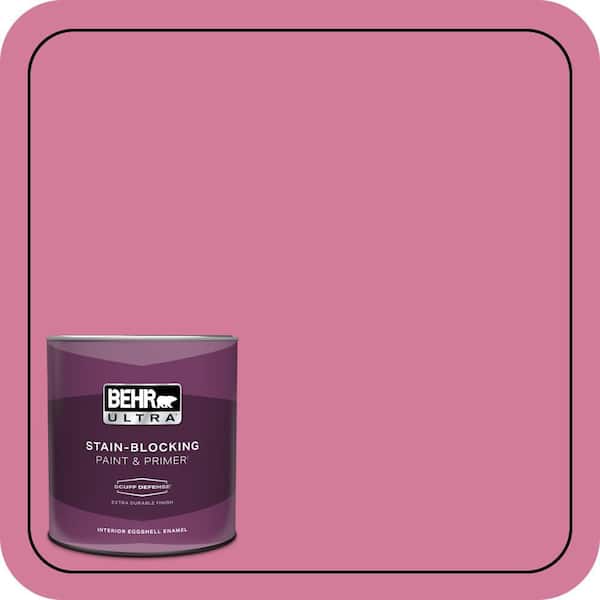 BEHR ULTRA 1 qt. #P130-5 Little Bow Pink Extra Durable Eggshell Enamel Interior Paint & Primer
