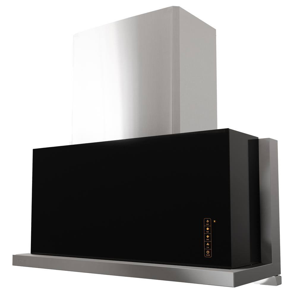 Fotile 36" Stainless Steel and Black Insert Range Hood