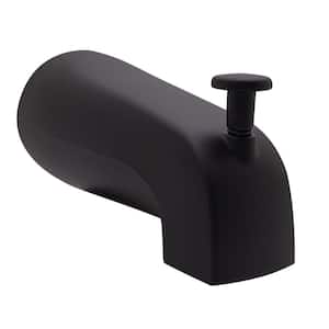 5-1/4 in. Standard Reach Wall Mount Tub Spout with Front Diverter, Oil Rubbed Bronze