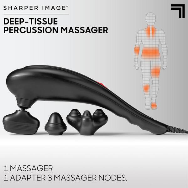 Sharper Image Deep-Tissue Massager with Swappable Heads