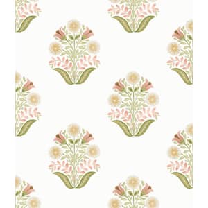 Sophie Pink Floral Medallion Peel and Stick Wallpaper