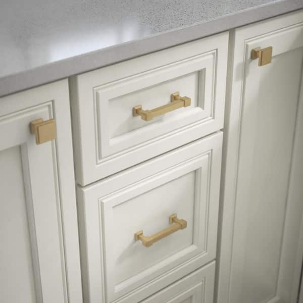 25-Pack Classic Square 3 in. (76 mm) Classic Champagne Bronze Cabinet Drawer Bar Pulls