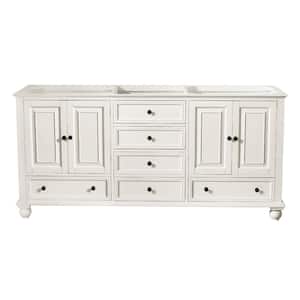 Thompson 72 in. W x 21 in. D x 34 in. H Vanity Cabinet in French White