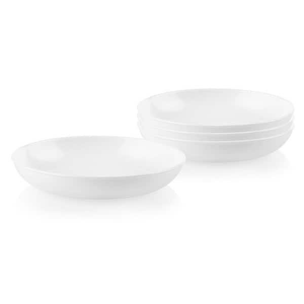 Corelle Versa 30 fl.oz Winter Frost White Vitreous China Meal Bowls 4-pack
