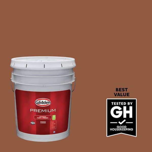 Glidden Premium 5 gal. Spiced Cider PPG1068-7 Eggshell Interior Latex Paint