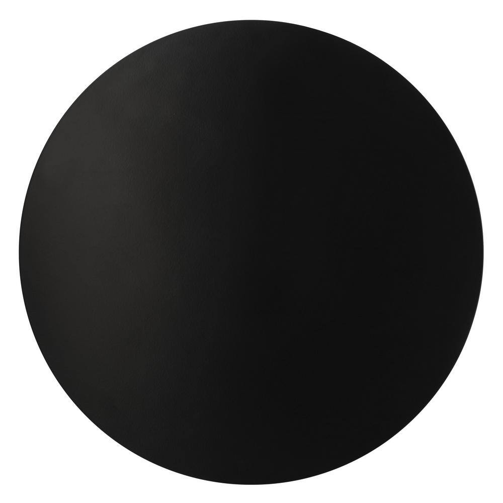 Haylee Black and Gold Round Metal Accent Table