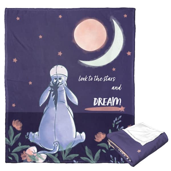 THE NORTHWEST GROUP Winne The Pooh Star Gazer Eeyore Silk Touch Multi-Colored Throw Blanket
