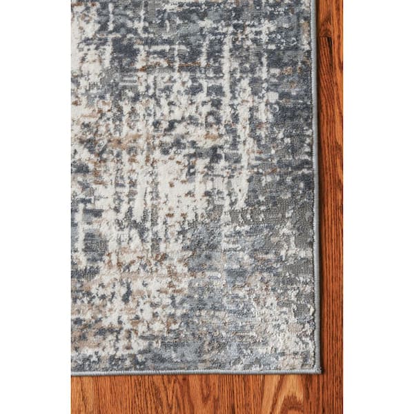 Austin Elegance Grey 7 ft. 10 in. x 7 ft. 10 in. Round Rug