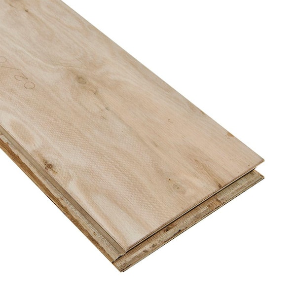 Bruce Time Honored Saddle Hickory 3/8 in. T x 6 in. W Click Lock Wire Brushed Engineered Hardwood Flooring (30.6 sq.ft./ctn)