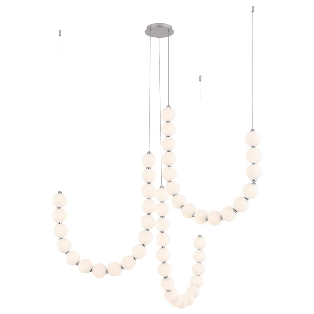 Akoya 48 Light Chrome dimmable LED Chandelier with Remote Driver price history on PriceWatchPro