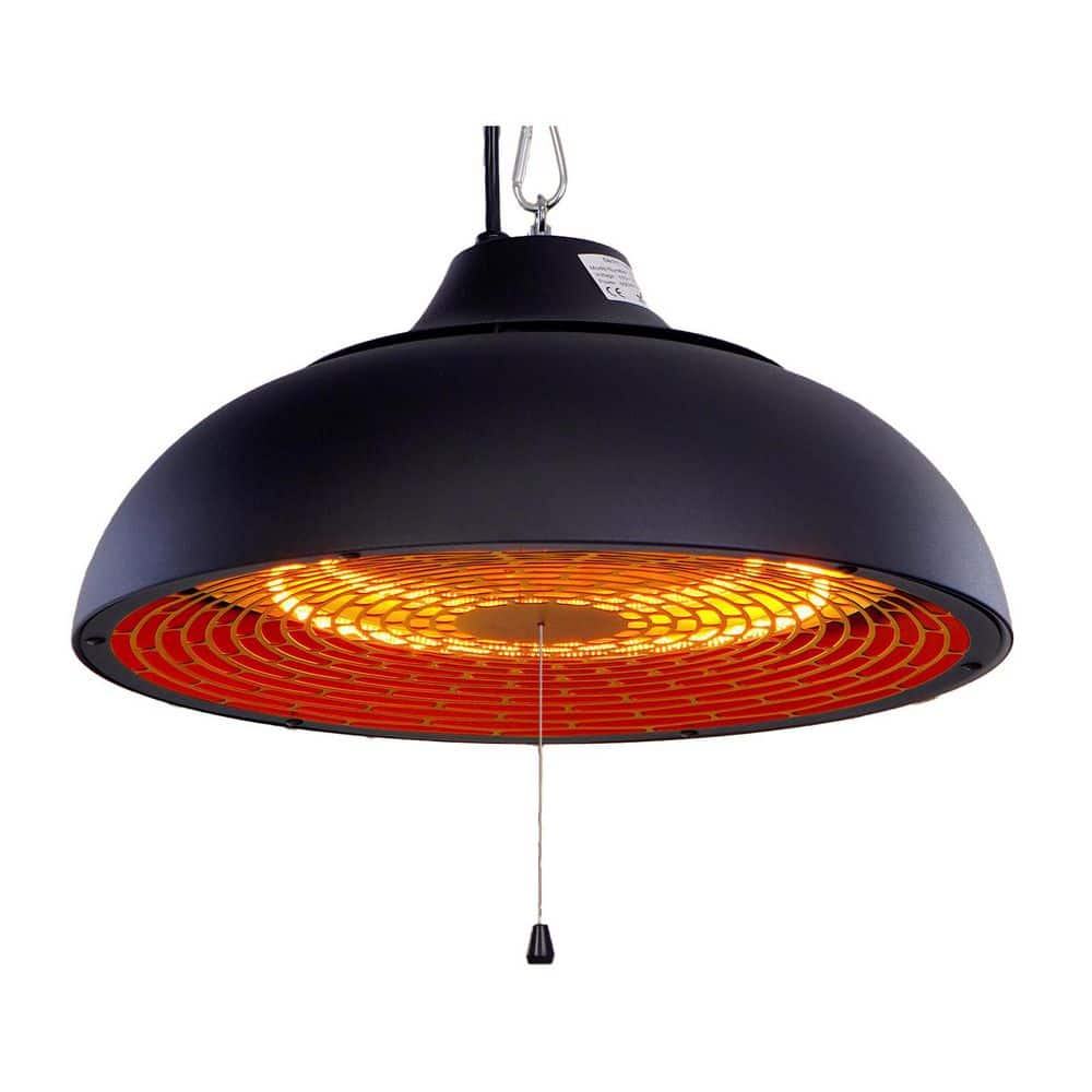 1500 Watt Indoor Outdoor Metal Electric Hanging Patio Heater Ceiling Mounted with Instant Heat and Temperature Control price history on PriceWatchPro