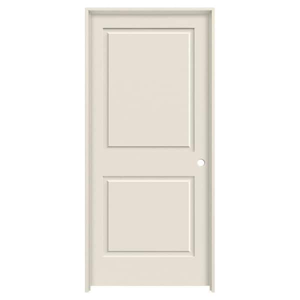 JELD-WEN 24 in. x 80 in. Primed Left-Hand C2020 2-Panel Square Top Premium Composite Single Prehung Interior Door