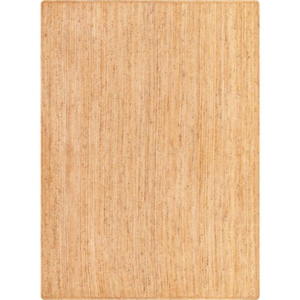 Unique Loom Braided Jute Dhaka Natural 8' 0 x 11' 0 Area Rug