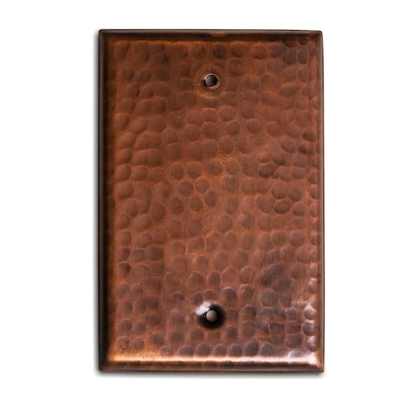 Pure Copper Hand Hammered Blank Wall Plate