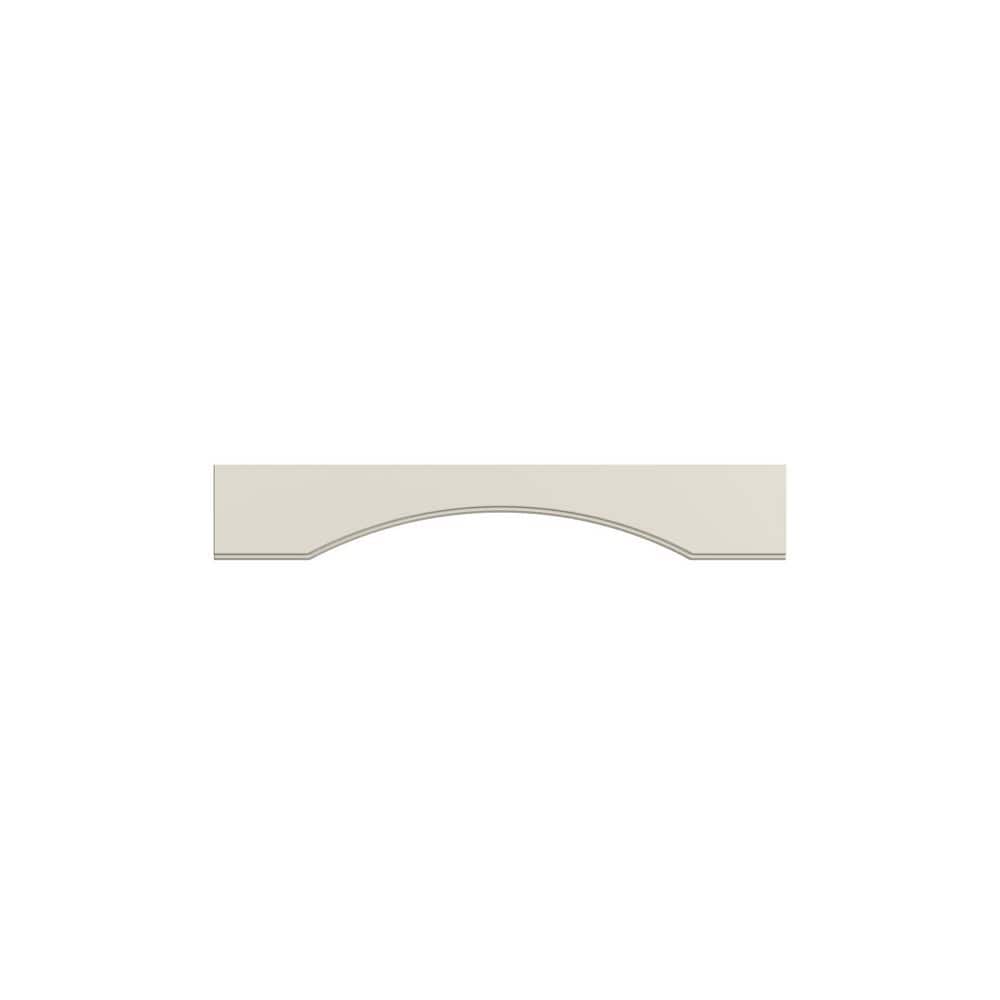 Damascus Raised 36 in. W x 6 in. H x 0.75 in. D in French Vanilla Arched Valance in Assembled Wall Cabinet price history on PriceWatchPro