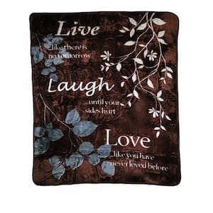 Live Multicolored Inspirational Throw Blanket