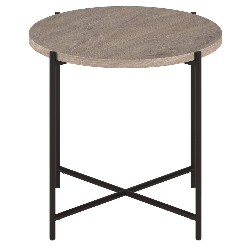 Meyer&Cross Loretta 23.63 in. Blackened Bronze and Antiqued Gray Oak