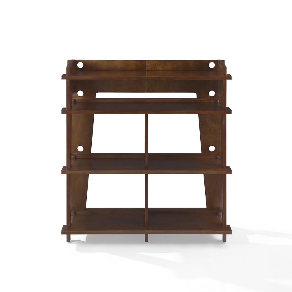 Mahogany 41.5'' Turntable Console with Record Storage