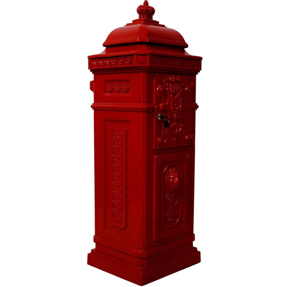 40 in. H Residential the Court Large-Capacity Letter Box, Garden Floor Safe