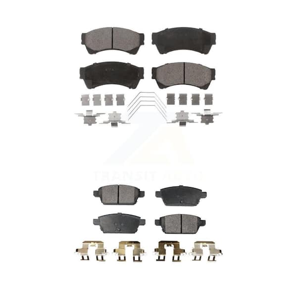 TEC Front Rear Ceramic Brake Pad Kit For Ford Fusion Mazda 6 Lincoln MKZ Mercury Milan Zephyr KTC-100086