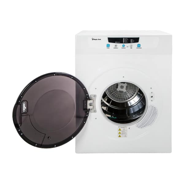 Compact 3.5 cu. ft. Electric Dryer in White