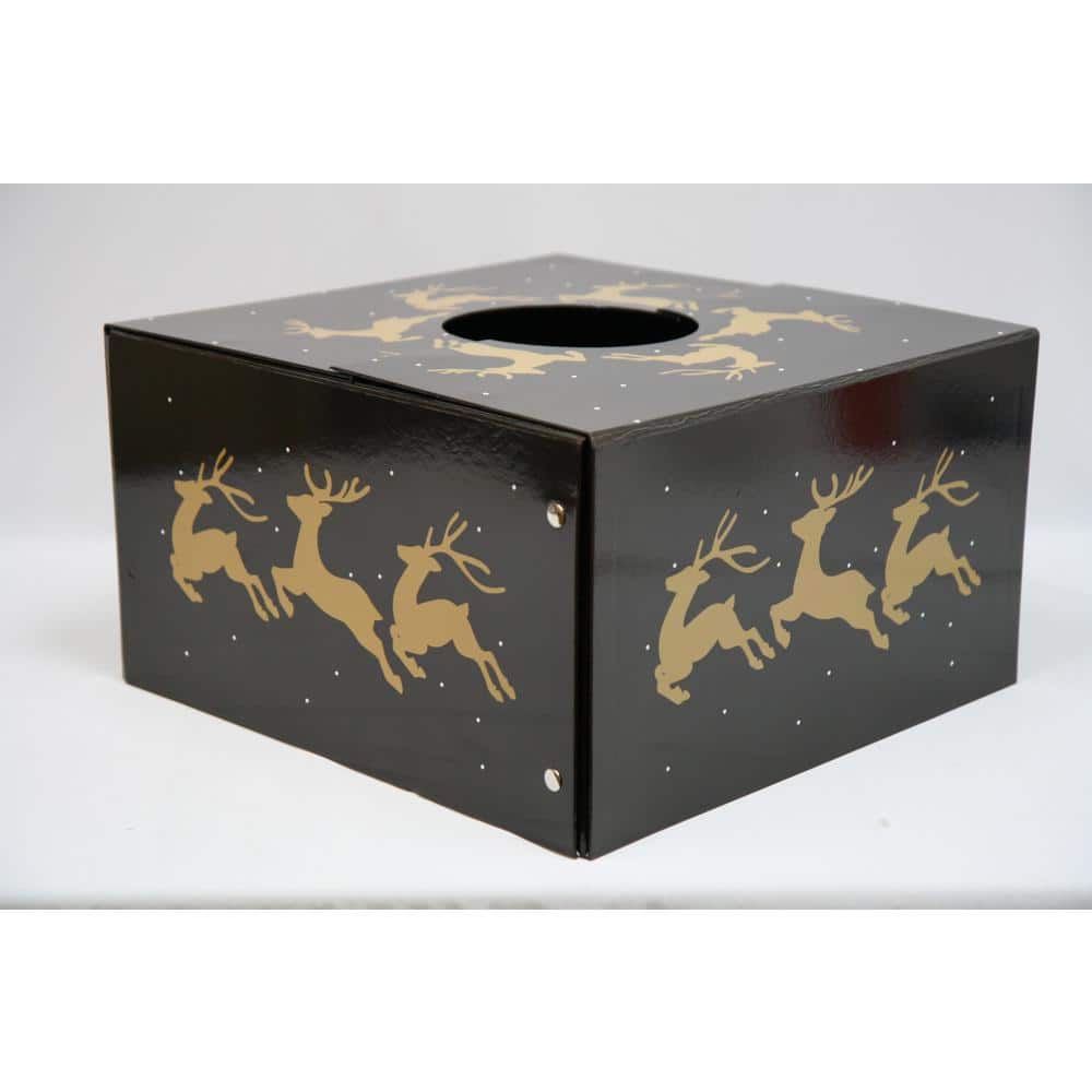 6 in. Dia Reindeer Original Christmas Tree Skirt Box
