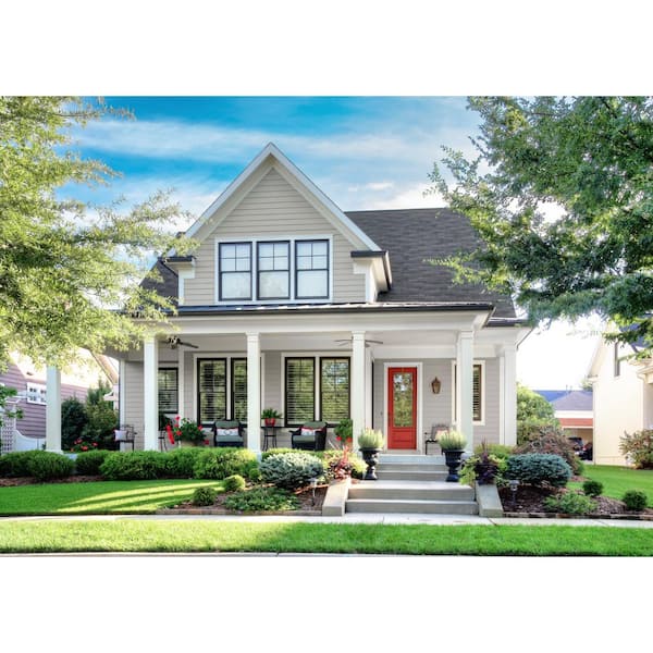 Hardie Plank HZ5 7.25 in. x 144 in. Statement Collection Pearl Gray Cedarmill Fiber Cement Lap Siding