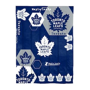 Maple Leafs Hexagon 2-Piece Twin Size Multi Colored 190604271415 Comforter Set